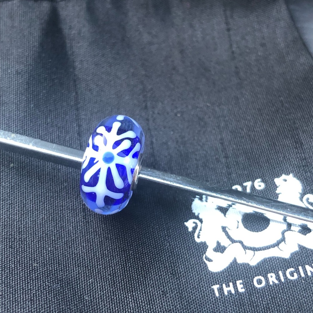 Authentic Trollbeads Snowflake OOAK